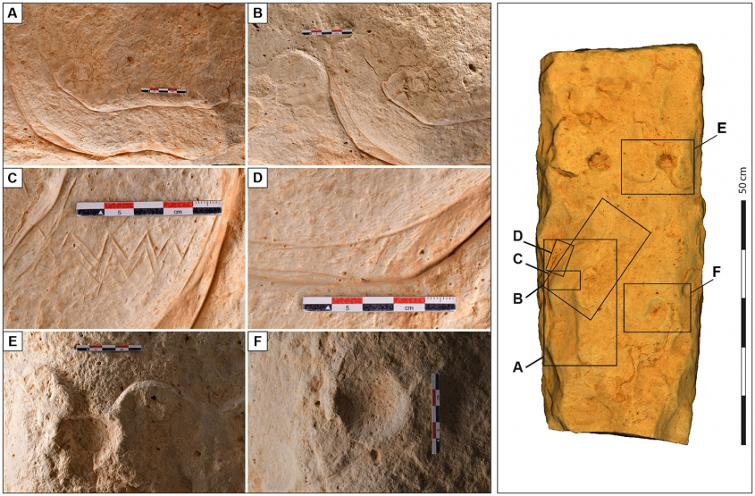 Blocul de piatră gravat descoperit în Iordania