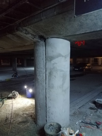 Coloana de beton reabilitata  București PENETRON ROMANIA