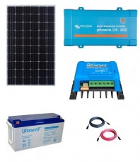 Kit Fotovoltaic Off-Grid 300W cu invertor de 800VA