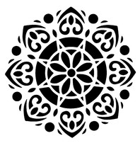 Sablon decorativ Mandala Mimi, reutilizabil