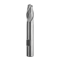 Freza cilindro-frontala 2 dinti, executie scurta