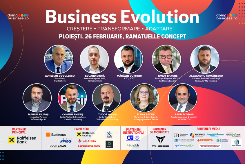 Strategii și soluții practice pentru depășirea provocărilor economice la Business Evolution - Creștere Transformare Adaptare &rdquo;