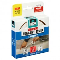 Bandă de etanșare siliconică BISON Sealant Strip, alb, 22mmx3,35m - Cod: 490101