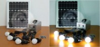 Kit solar fotovoltaic complet, pentru iluminat si incarcare dispozitive mobile - WS-1986