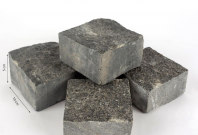Piatra Cubica Granit Antracit Fatetata 4 laterale 10 x 10 x 5 cm - PC-4776