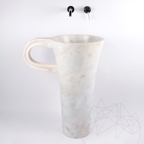 Chiuveta Tao Evia - Marmura Arabescato Oro, 42 x 85 cm