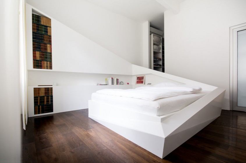 “Patul de gheaţă” – design inedit pentru interior cu plăci minerale CORIAN®Solid Surface