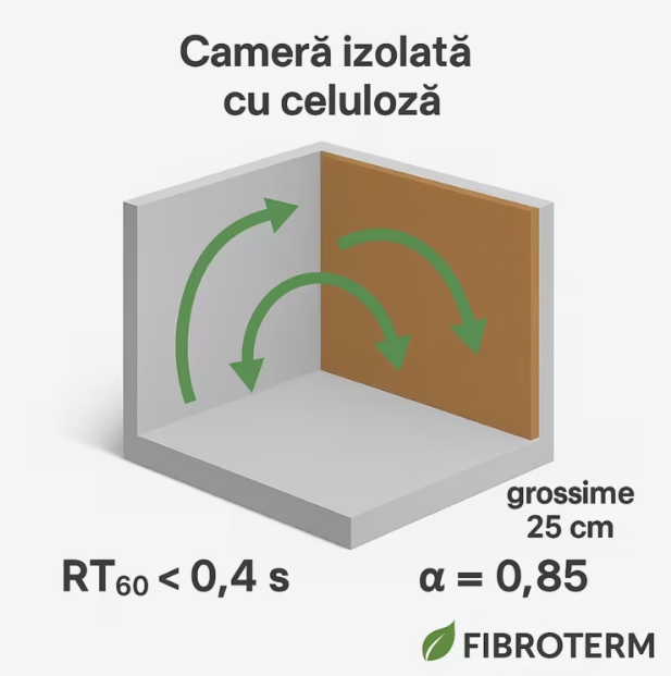 Izolare fonică cu celuloză: ghid complet 2025 pentru reducerea zgomotului și confort acustic