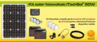 Kit (sistem) solar fotovoltaic ITechSol® 50 W - KIT50W12VAD