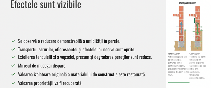Sistem de dezumidificare şi anti-igrasie pentru clădiri vechi de patrimoniu: soluţia ECODRY