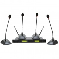 Sistem complet pentru conferinta wireless cu 4 microfoane, Proel DWSKIT