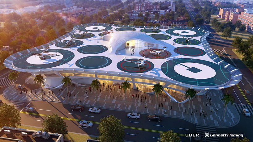 6 concepte magnifice pentru skyport-urile viitoarelor taxiuri zburătoare Uber