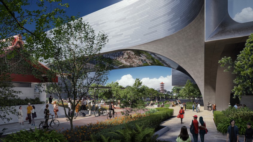 Volume interconectate ce par să plutească, un nou proiect Zaha Hadid Architects 