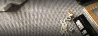 Mocheta lana tesuta manual - Natural Weave Hexagon