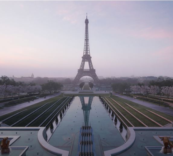 Cea mai mare grădină din Paris este amenajată în jurul Turnului Eiffel