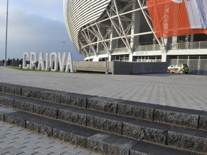 Zona exterioara stadionului, dupa amenajare  Craiova ELIS PAVAJE