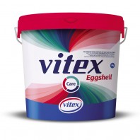 Vopsea ultra-lavabilă premium satinată, VITEX CARE EGGSHELL, albă,10L  - Cod : 903105