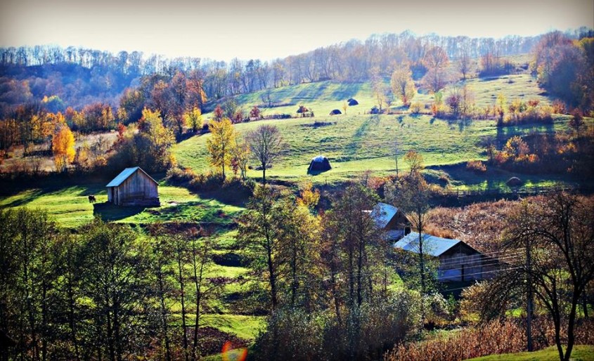 Priveliște din satul Cașva