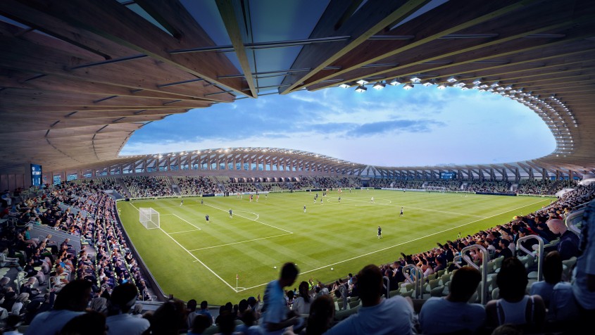 Primul stadion din lume construit din lemn 