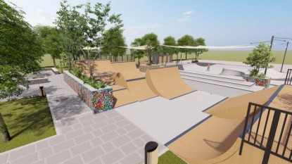 Skate Park Sfântu Gheorghe - Randări Proiect  Sfântu Gheorghe  SPORT PLAY SYSTEMS