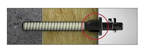 Ancoră de fațadă EJOT&reg; Iso-Bar Element de fixare pentru montajul ulterior al sarcinilor medii și grele