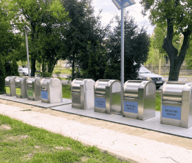 Platforme îngropate pentru colectarea selectivă a deșeurilor în Baia Mare