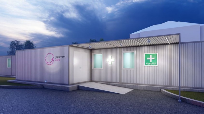 Asociaţia Dăruieşte Viaţa construieşte un spital modular pentru bolnavii de COVID-19 