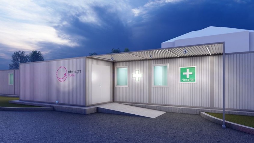 Asociaţia Dăruieşte Viaţa construieşte un spital modular pentru bolnavii de COVID-19