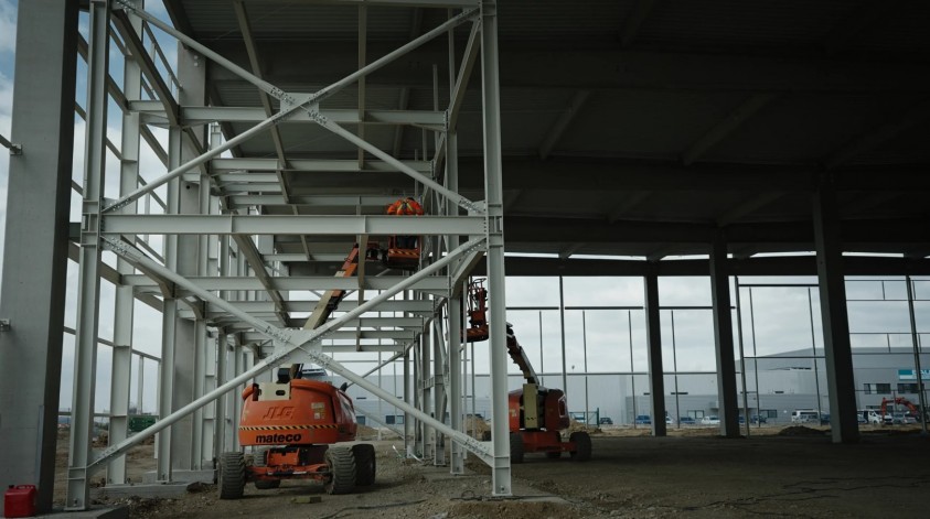 Constructie hală depozitare, post trafo, amenajări exterioare, împrejmuire și organizare de șantier  Brașov RAP DEVELOPMENT