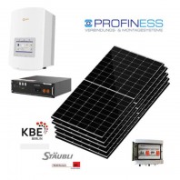Sistem fotovoltaic on-grid monofazat hibrid 3.6 Kw (Solis - Dah - Profiness - Pylontech)