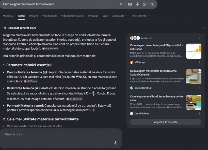 Cum utilizează Google AI Overview conținutul publicat în mediul editorial de construcții