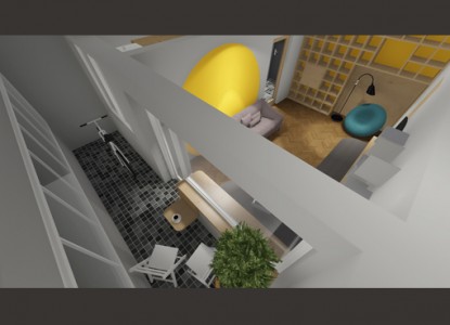 Modificari apartament 2 camere - str. Emil Racovita  Bucuresti AsiCarhitectura