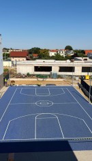 Primul teren sportiv CONIPUR 2S Made with Nike Grind&reg; din Rom&acirc;nia, finalizat &icirc;ntr-un liceu Școală Verde