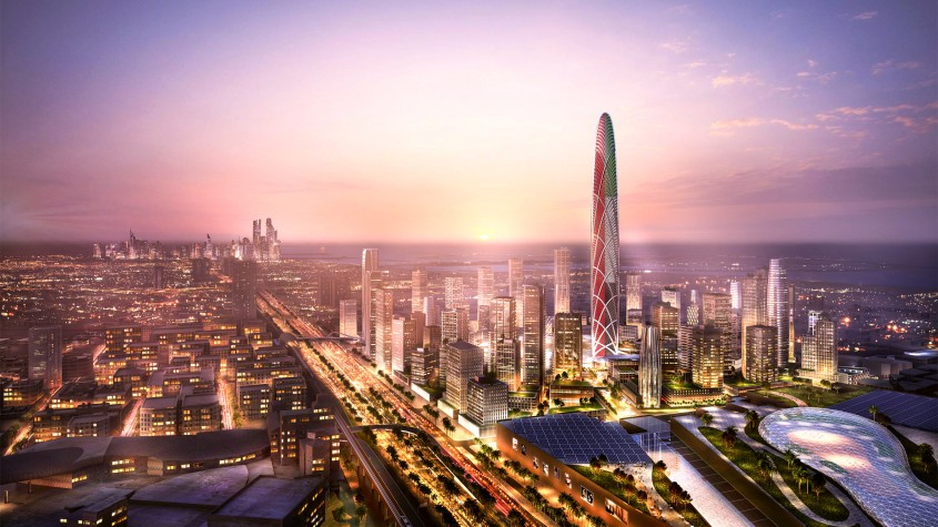 Un zgârie-nori care stă chiar pe amprenta digitală a șeicului Dubaiului