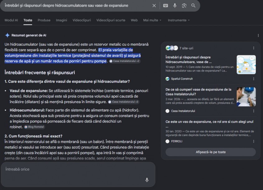 Cum utilizează Google AI Overview conținutul publicat în mediul editorial de construcții