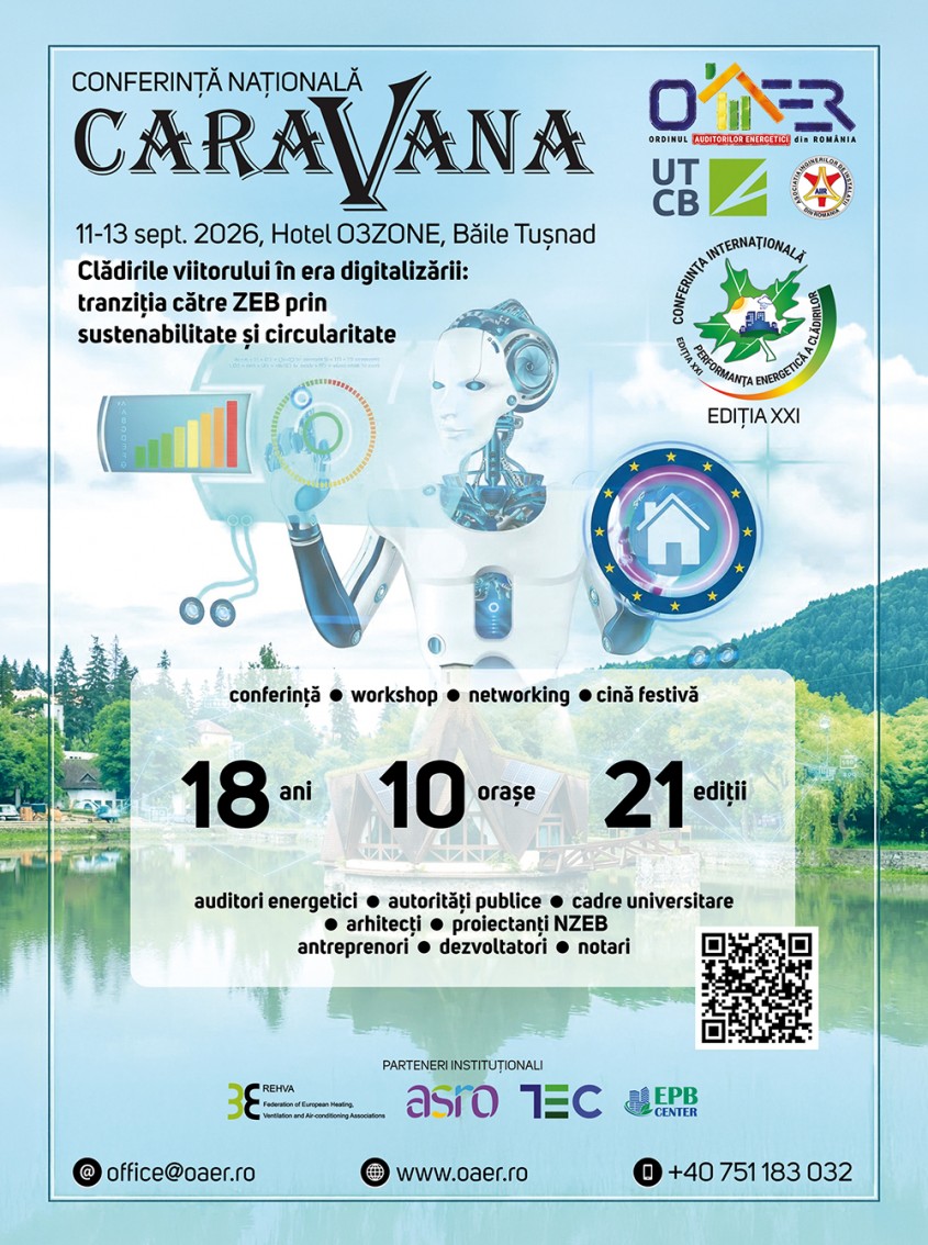 RCEPB & Caravana OAER UTCB AIIR 2026 - Anul XVIII Ediția XXI | 11-13 septembrie 2026