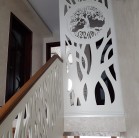 Balustradă ornamentală realizată din material MDF pentru o locuință din Bistrița-Năsăud