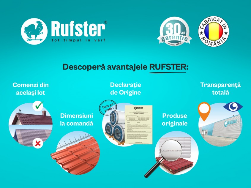 Alege un acoperiș de calitate – descoperă avantajele RUFSTER!