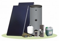 Pachet solar (kit) complet apa calda menajera pentru 4-6 persoane (PF Confort Plus)