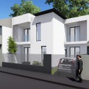 Proiect de casa moderna pentru un teren de 100 mp - Calcane pe trei laturi