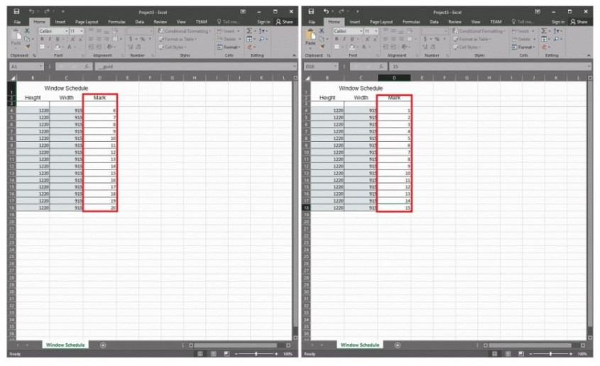 PowerPack Revit – Legătura cu Excel
