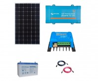 Kit Fotovoltaic Off-Grid 300W cu invertor de 250VA