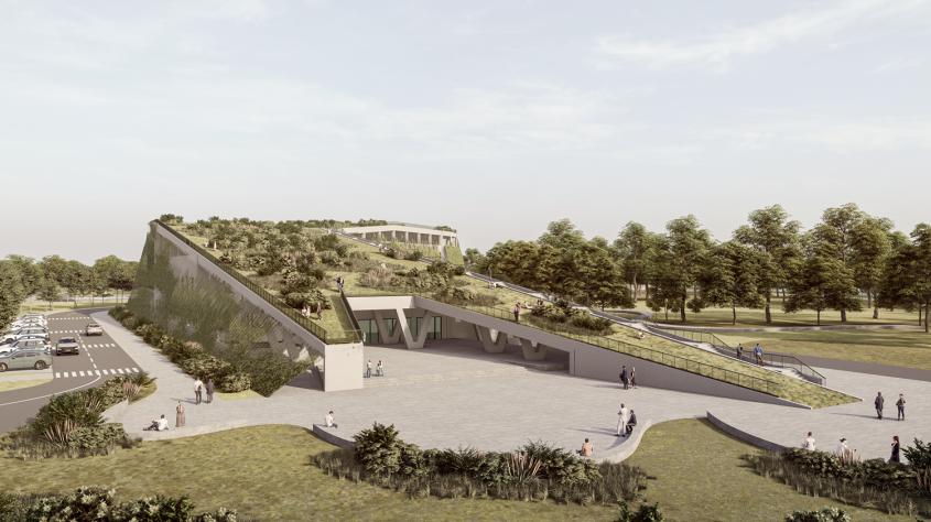 Cum va arăta noul Spital Municipal din Lugoj proiectat de TESSERACT Un pod verde &icirc;ntre comunitate