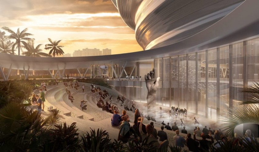 Un muzeu futurist ce pluteşte ca un nor deasupra junglei