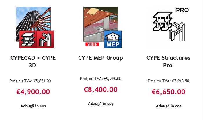 Oferta lunii ianuarie este aici. Crește-ți productivitatea cu licențele permanente CYPE