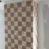 Mozaic Travertin Classic-Noce Rizat, 4.7 x 4.7 cm  MPN-2071