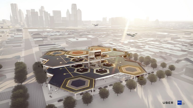 6 concepte magnifice pentru skyport-urile viitoarelor taxiuri zburătoare Uber