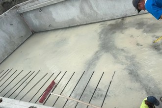 Hidroizolare bazin ape pluviale - tehnologie cristalina