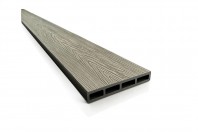 Placa Gard 3D Ambele Fete Textura Lemn WPC Gri Deschis Dimensiune 150x20mm Lungime 2m sau 4m