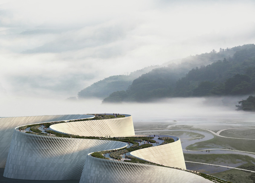 Muzeul de Istorie Naturală din Shenzhen „curge” asemenea unui râu